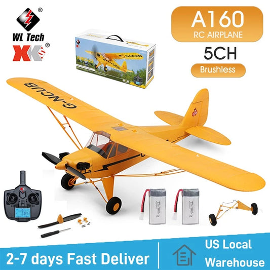 XK A160 5-Channel Brushless RC Airplane with 3D/6G Stabilization Mode
