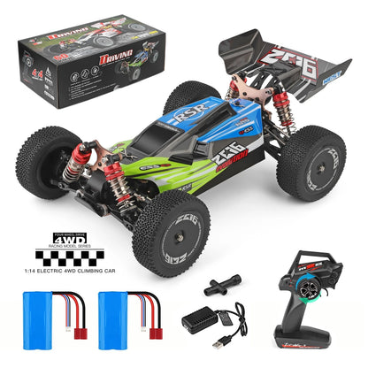 WLtoys 144011 1/14 4WD High-Speed RC Buggy - 65km/h Off-Road Racing Car