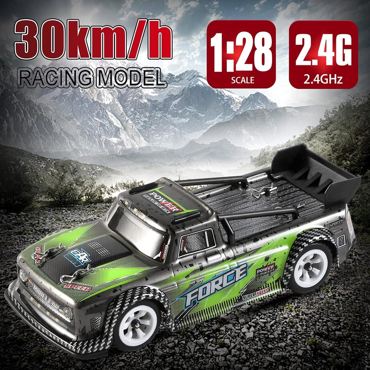 WLtoys 284131 1:28 4WD RC Race Car - 30KM/H High-Speed Electric Off-Road Vehicle