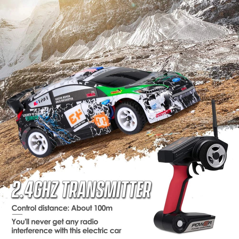 WLtoys K989 1:28 4WD RC Drift Car - 30km/h High-Speed Remote Control Vehicle