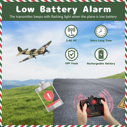 3-Channel RC Airplane with 6-Axis Gyro Stabilization - RTF Beginner Remote Control Jet