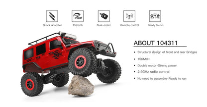 WLtoys 104311 1:10 4WD RC Off-Road Climbing Crawler Truck