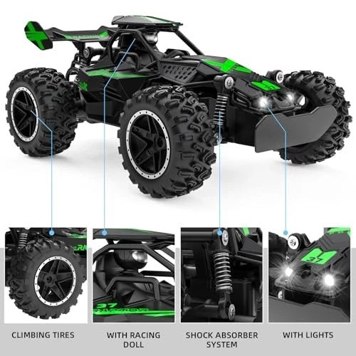 High-Speed 1:14 Brushless 4x4 RC Monster Truck - 60+ MPH Off-Road Performance