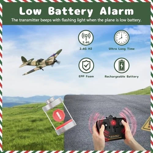 3-Channel RC Airplane with 6-Axis Gyro Stabilization - RTF Beginner Remote Control Jet